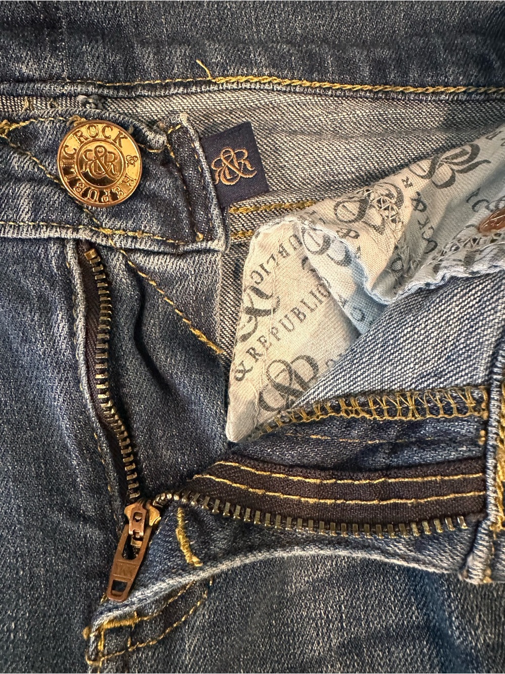 Rock & Republic Kasandra Straight Leg Jeans Women’s Size 8 Medium Wash Stretch - Picture 8 of 9